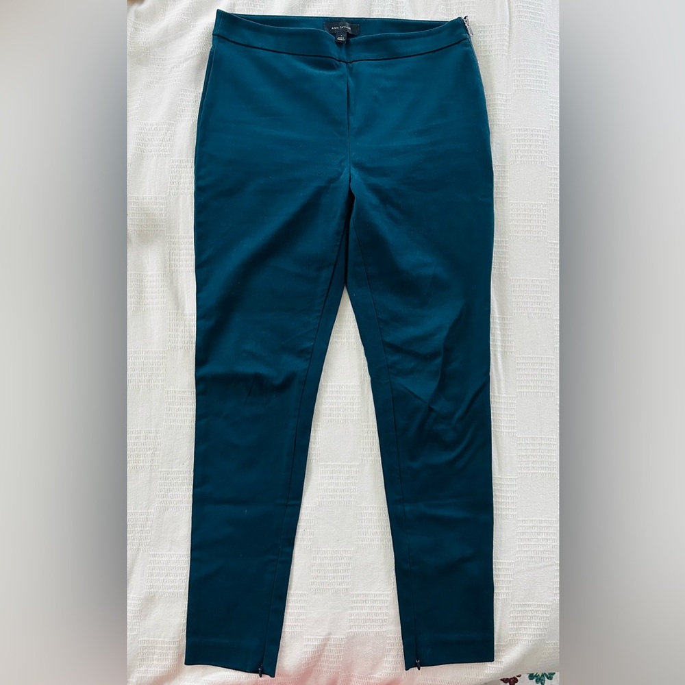 LOFT Teal Ankle Pants